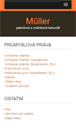 Mobile Screenshot of patentymuller.cz